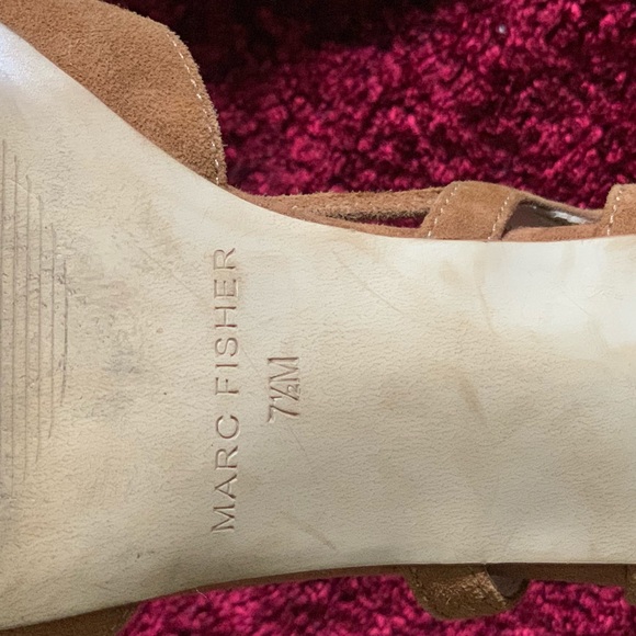 Marc Fisher Brown Suede Closed Toe Heel - Picture 5 of 5